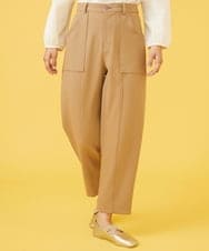 TRツイル 刺繍ストレートパンツ(フルレングスパンツ