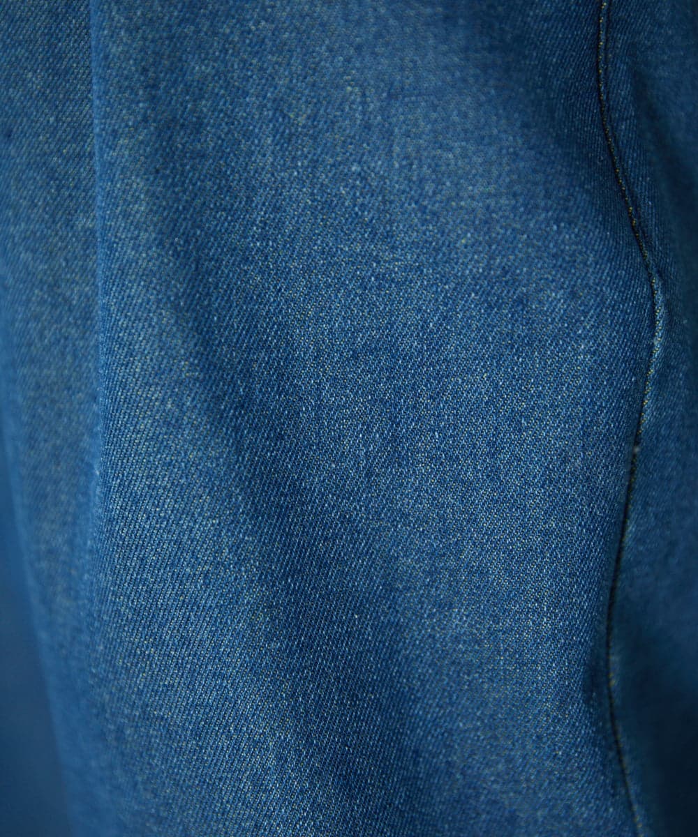 GJLGA31180 Jocomomola(ホコモモラ) Reflejo 配色デニムパンツ グリーン
