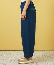 GJLGA31180 Jocomomola(ホコモモラ) Reflejo 配色デニムパンツ グリーン