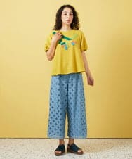 Flor 総レースワイドパンツ(ガウチョ・ワイドパンツ