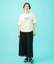 Azul zafiro フラワープリントワイドパンツ(ガウチョ・ワイド