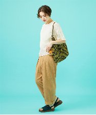 GJLGB39190 Jocomomola(ホコモモラ) Guijarro サッカーテーパードパンツ ベージュ