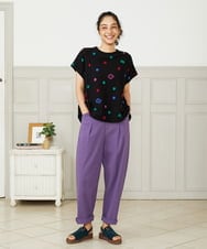 GJLGB39190 Jocomomola(ホコモモラ) Guijarro サッカーテーパードパンツ ベージュ