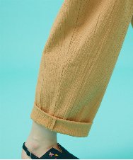 GJLGB39190 Jocomomola(ホコモモラ) Guijarro サッカーテーパードパンツ ベージュ