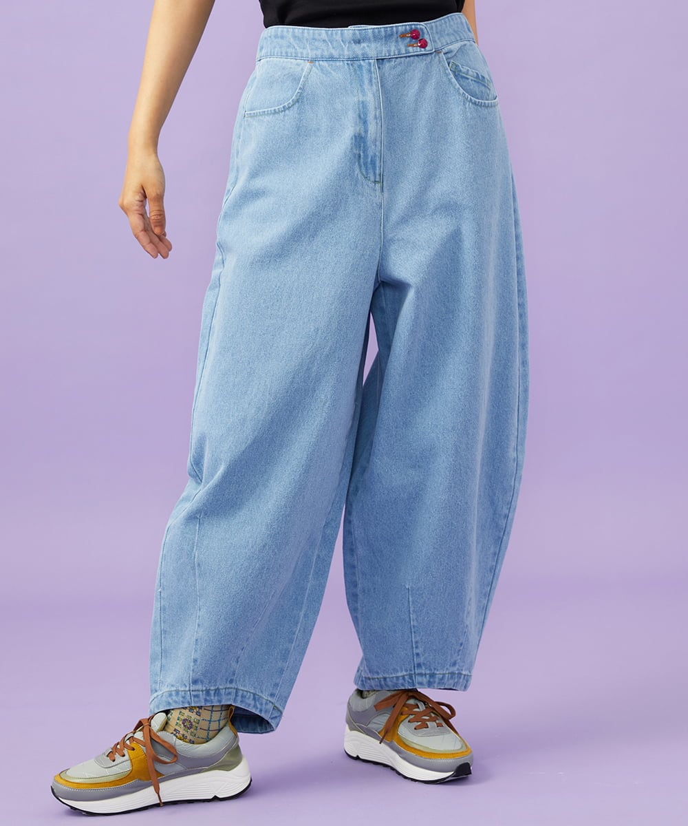 Superposicion カーブシルエットデニムパンツ(その他のパンツ