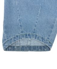 GJLGD33180 Jocomomola(ホコモモラ) Superposicion カーブシルエットデニムパンツ ライトブルー