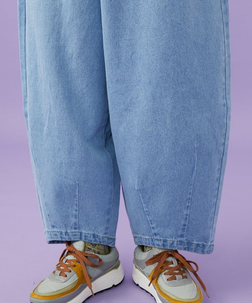 Superposicion カーブシルエットデニムパンツ(その他のパンツ