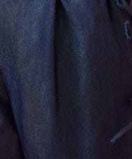 GJLGE42200 Jocomomola(ホコモモラ) Flor デニム 刺繍入りレースアップワイドパンツ ネイビー