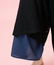 GJLGE43230 Jocomomola(ホコモモラ) Ola レースワイドパンツ ブラック