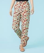 GJLGP37180 Jocomomola(ホコモモラ) Mar プリントパンツ レッド系