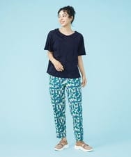 GJLGP37180 Jocomomola(ホコモモラ) Mar プリントパンツ グリーン系