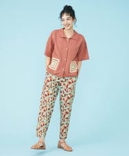 GJLGP37180 Jocomomola(ホコモモラ) Mar プリントパンツ グリーン系