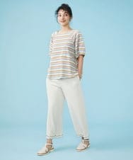 GJLGS02180 Jocomomola(ホコモモラ) Ondas シャーリングパンツ グリーン