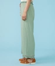 GJLGS02180 Jocomomola(ホコモモラ) Ondas シャーリングパンツ グリーン