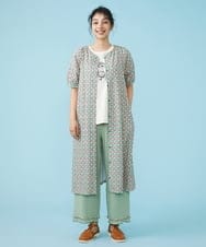 GJLGS02180 Jocomomola(ホコモモラ) Ondas シャーリングパンツ グリーン