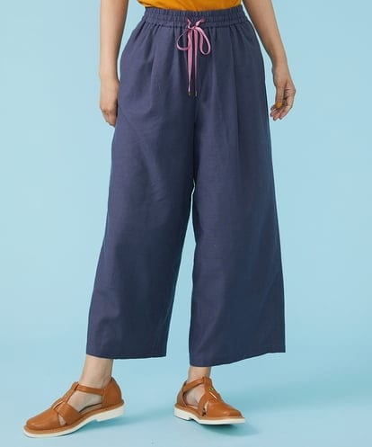 GJLGS30180  Norastro Linen ワイドパンツ