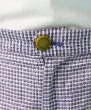 GJLGT37180 Jocomomola(ホコモモラ) Fino チェックパンツ キャメル