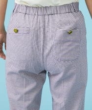GJLGT37180 Jocomomola(ホコモモラ) Fino チェックパンツ キャメル