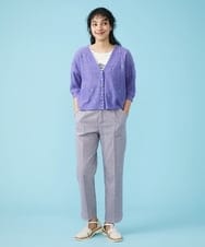 GJLGT37180 Jocomomola(ホコモモラ) Fino チェックパンツ キャメル