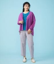 GJLGT37180 Jocomomola(ホコモモラ) Fino チェックパンツ キャメル