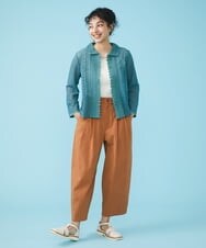 GJLGT42180 Jocomomola(ホコモモラ) サッカーボリュームパンツ ブラウン