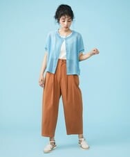 GJLGT42180 Jocomomola(ホコモモラ) サッカーボリュームパンツ ブラウン
