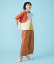 GJLGT42180 Jocomomola(ホコモモラ) サッカーボリュームパンツ ブラウン