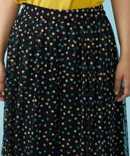 GJLGT71240 Jocomomola(ホコモモラ) Burbuja ドットチュールワイドパンツ ブラック