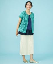 GJLGW42180 Jocomomola(ホコモモラ) Guijarro ワイドパンツ アイボリー