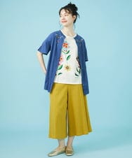 GJLGW42180 Jocomomola(ホコモモラ) Guijarro ワイドパンツ アイボリー