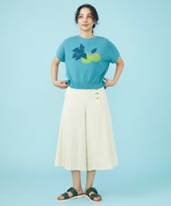 GJLGW42180 Jocomomola(ホコモモラ) Guijarro ワイドパンツ アイボリー