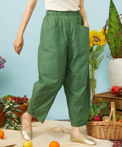 GJLHD36200 Jocomomola カーブシルエットワイドパンツ