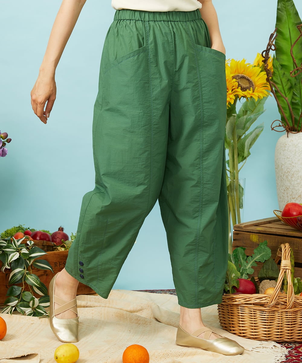 GJLHD36200 Jocomomola カーブシルエットワイドパンツ