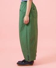 GJLHD36200 Jocomomola(ホコモモラ) 【早割10％OFF】カーブシルエットワイドパンツ グリーン