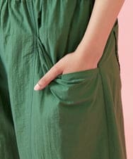 GJLHD36200 Jocomomola(ホコモモラ) 【早割10％OFF】カーブシルエットワイドパンツ グリーン