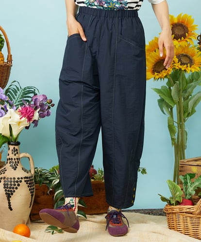 GJLHD36200 Jocomomola カーブシルエットワイドパンツ