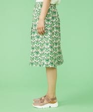 GJLHP33160 Jocomomola(ホコモモラ) Flor sonriente プリントハーフパンツ ベージュ