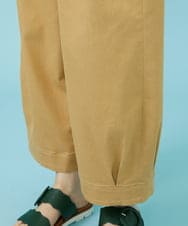GJLHV34180 Jocomomola(ホコモモラ) コットンツイル ワイドパンツ ベージュ