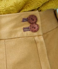 GJLHV34180 Jocomomola(ホコモモラ) コットンツイル ワイドパンツ ベージュ