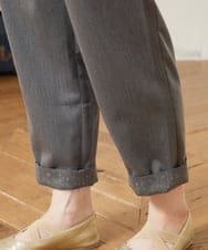 GJLJA33170 Jocomomola(ホコモモラ) Liso ツイルテーパードパンツ ベージュ