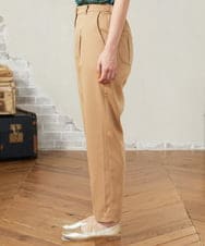 GJLJA33170 Jocomomola(ホコモモラ) Liso ツイルテーパードパンツ ベージュ