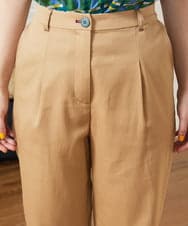 GJLJA33170 Jocomomola(ホコモモラ) Liso ツイルテーパードパンツ ベージュ