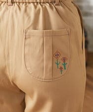 GJLJA33170 Jocomomola(ホコモモラ) Liso ツイルテーパードパンツ ベージュ