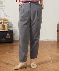 GJLJA33170 Jocomomola(ホコモモラ) Liso ツイルテーパードパンツ グレー