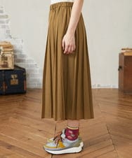GJLJA34180 Jocomomola(ホコモモラ) Pleats スパンローンプリーツパンツ ライトブラウン