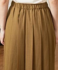 GJLJA34180 Jocomomola(ホコモモラ) Pleats スパンローンプリーツパンツ ライトブラウン