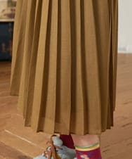 GJLJA34180 Jocomomola(ホコモモラ) Pleats スパンローンプリーツパンツ ライトブラウン