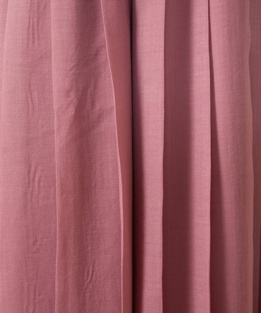 GJLJA34180 Jocomomola(ホコモモラ) Pleats スパンローンプリーツパンツ ライトブラウン