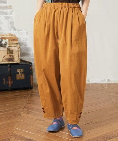 GJLJB37200 Jocomomola 【早割10％OFF】カーブシルエットワイドパンツ