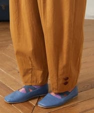 GJLJB37200 Jocomomola(ホコモモラ) 【早割10％OFF】カーブシルエットワイドパンツ キャメル